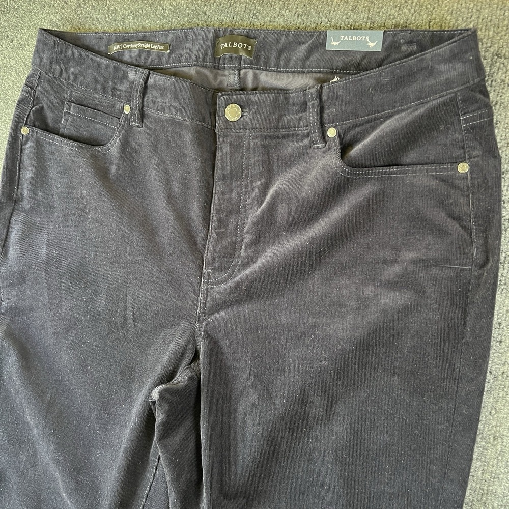 NWT Talbots Women's Corduroy Straight Leg Pants – Size 14W